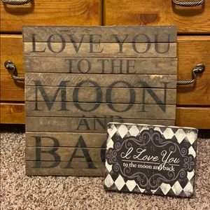 “I love you to the moon and back” House decor! ✨